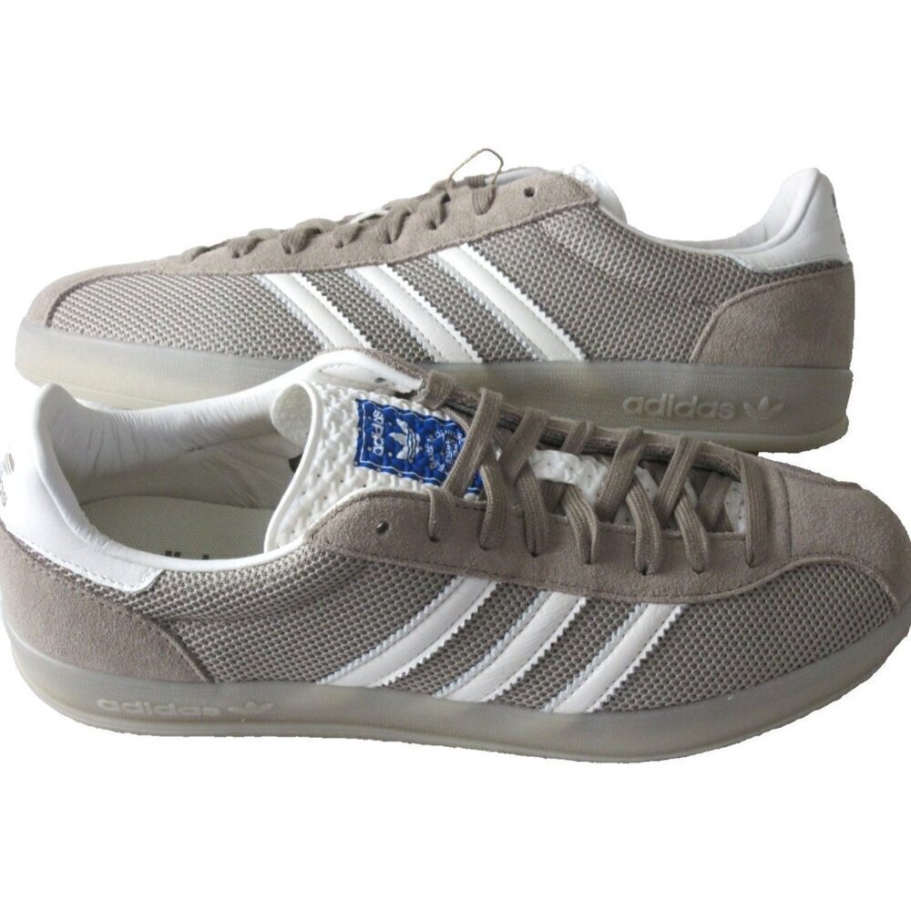 Adidas Men's Gazelle Indoor Pro Shoes Brown Charcoal White Sizes NIB JS0666
